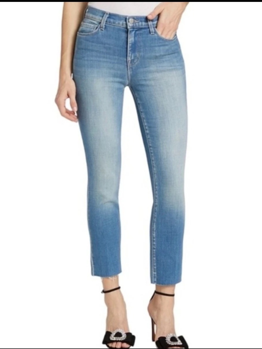 L’AGENCE Sada High Rise Slim Crop High Jeans in Camden, EUC, Size 24
